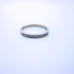 Pave Miligrain Diamond Ring