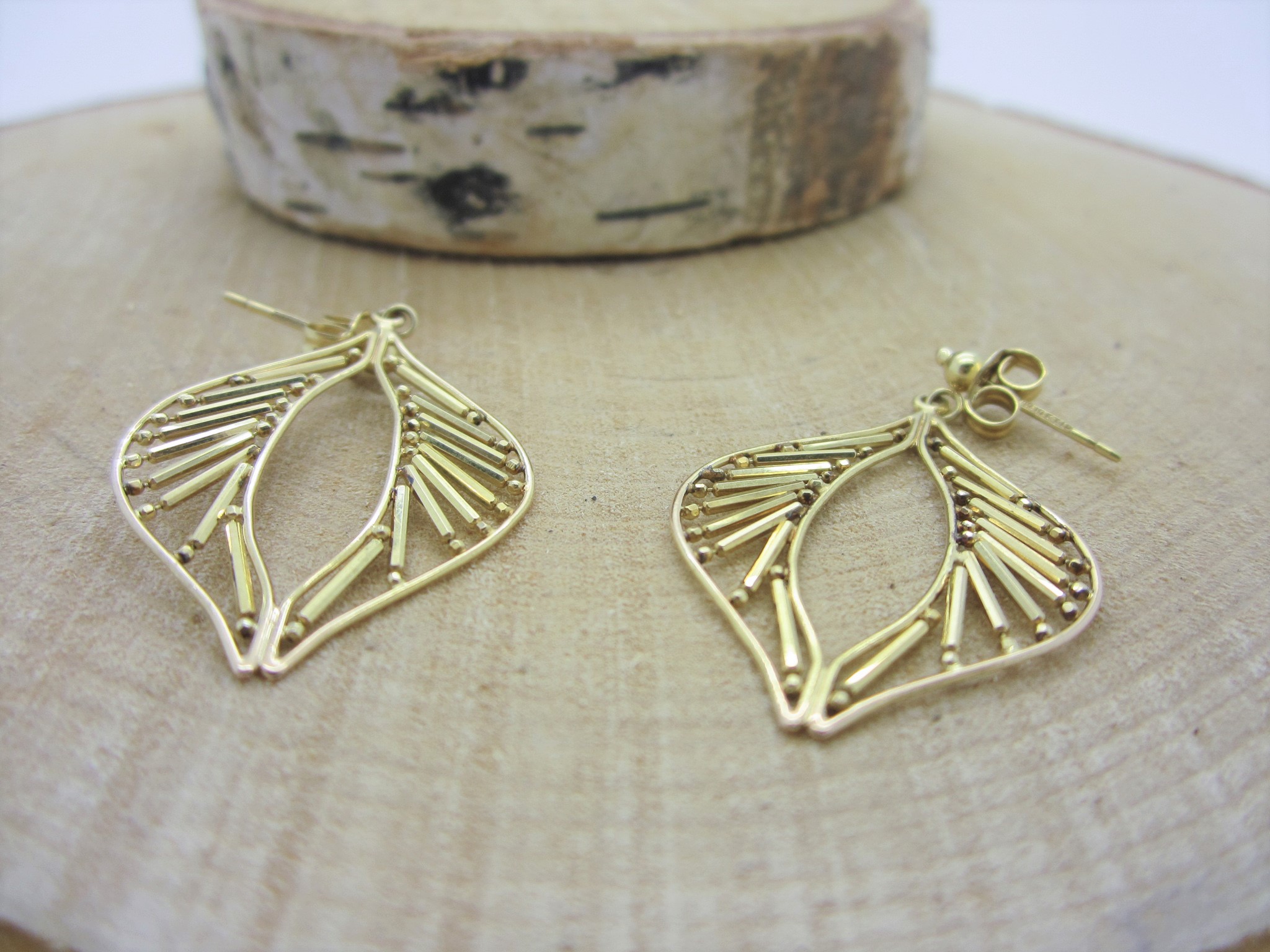 Uneek Cushion-Cut Fancy Yellow Diamond Dangle Earrings, in 