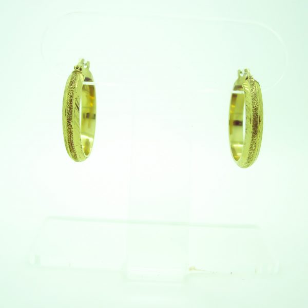10k yellow gold hoop earrings