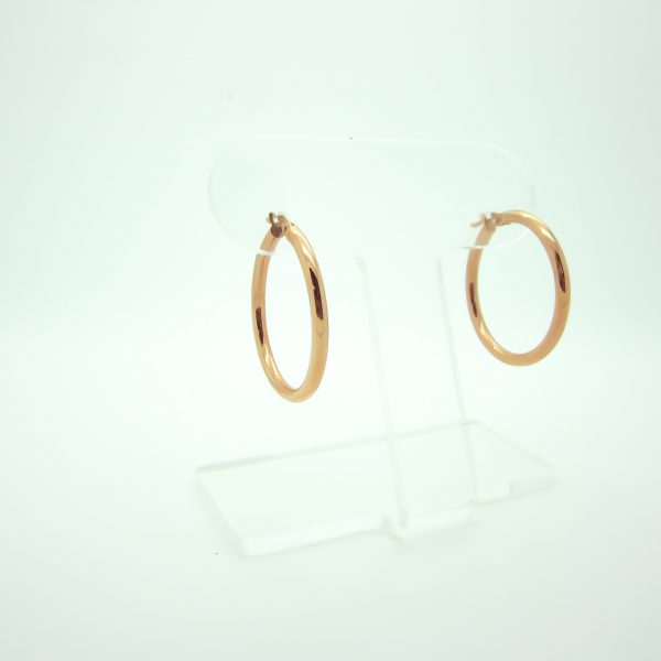 10k Rose Gold Hoop Earrings