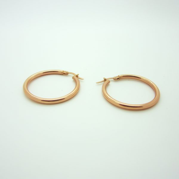 10k Rose Gold Hoop Earrings