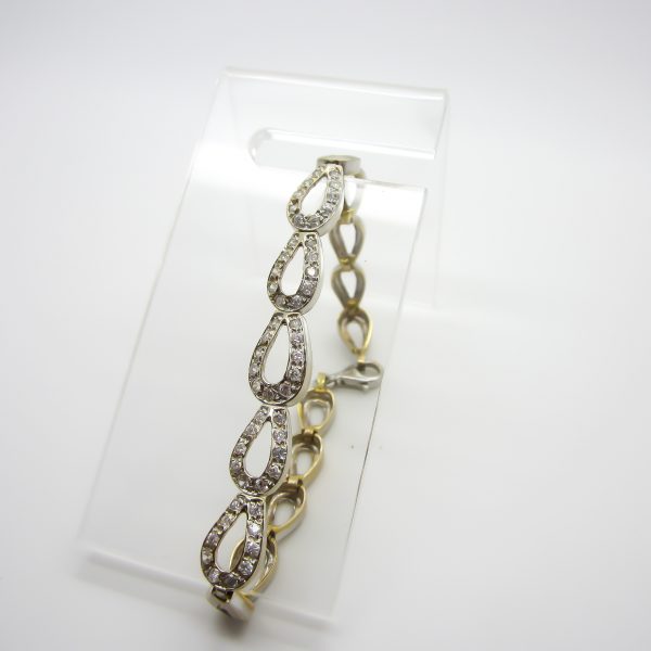 Ladies 18k White Gold Bracelet