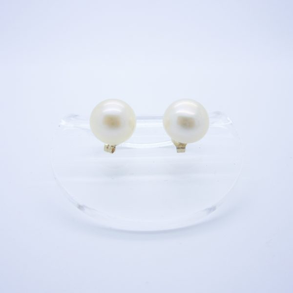 14k Large Pearl Stud Earrings
