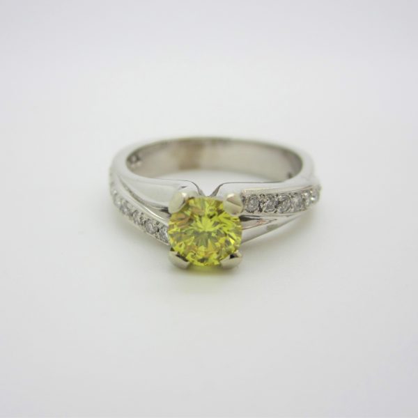 14K White Gold “New Rock” Diamond Ring