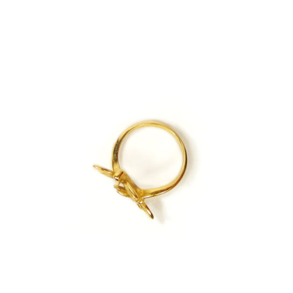 10K Yellow Gold Dragon Fly Ring