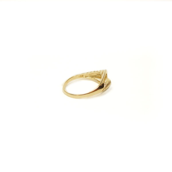 14K Yellow Gold Ladies Dome Ring