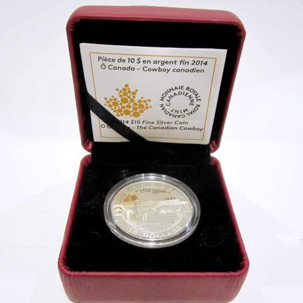 2014 $10 Fine Silver Coin – The Canadian Cowboy