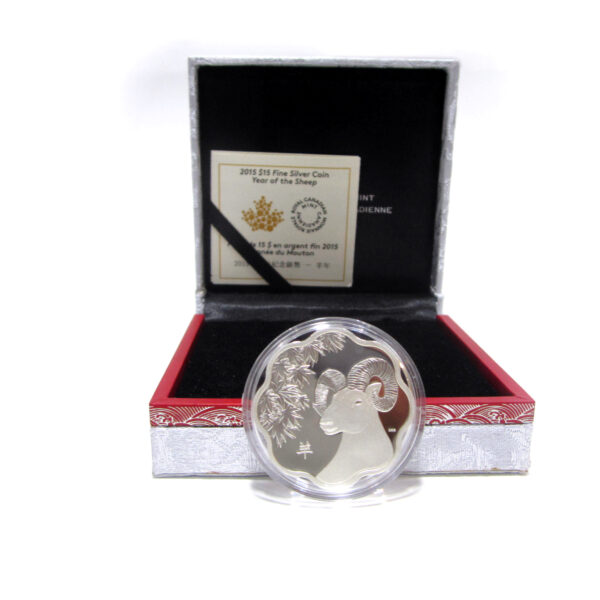 2015 $15 Fine Silver Coin Year of the Sheep